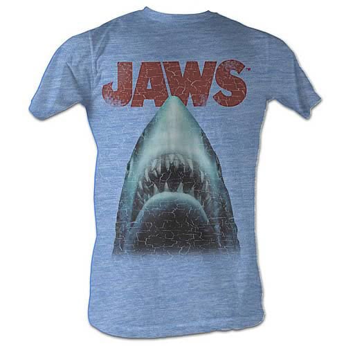 Jaws Stressed Out Light Blue T-Shirt